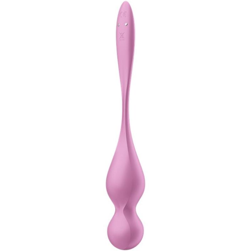 SATISFYER - LOVE BIRDS VÄRISEVÄT KEGEL-KUULAT VAALEANPUNAINEN
