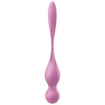SATISFYER - LOVE BIRDS VÄRISEVÄT KEGEL-KUULAT VAALEANPUNAINEN
