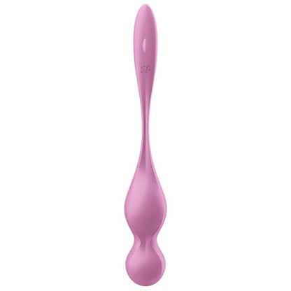 SATISFYER - LOVE BIRDS VÄRISEVÄT KEGEL-KUULAT VAALEANPUNAINEN