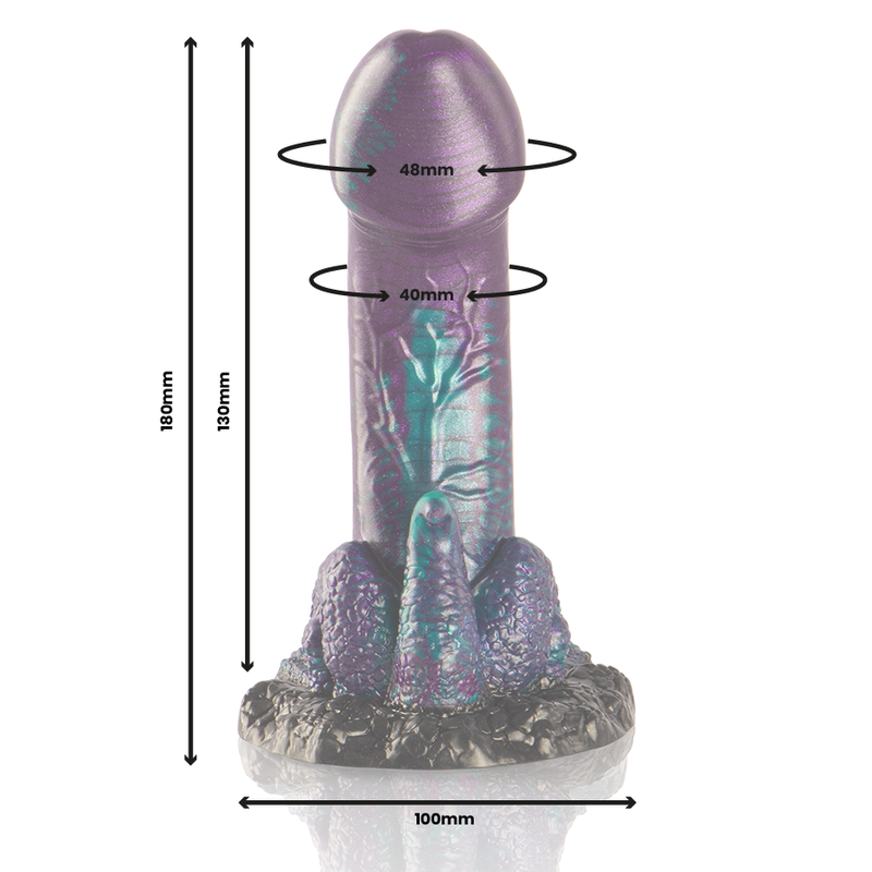 EPIC - BASILISK DILDO DUBBEL SKALIG NJUTNING LITEN STORLEK