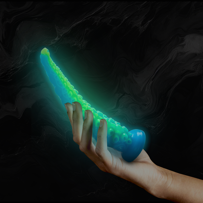 EPIC - SCYLLA FLUORESCENTERANDE TUNN TENTAKEL DILDO LITEN STORLEK