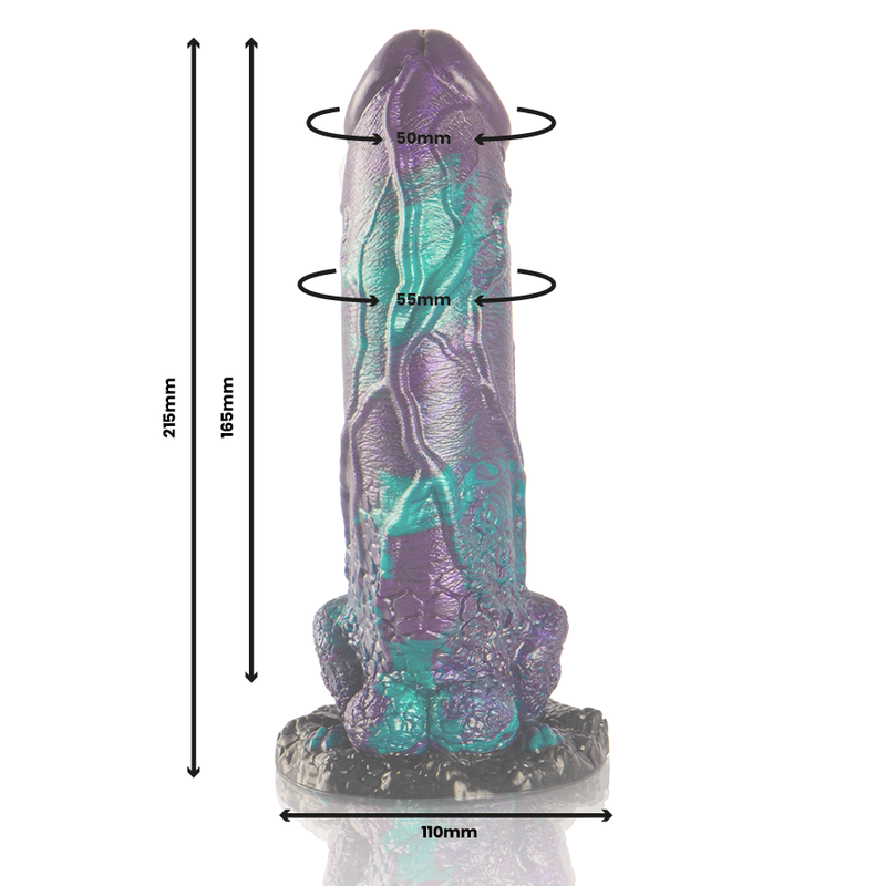 EPIC - BASILISK DILDO DUBBEL SKALIG NJUTNING STOR STORLEK