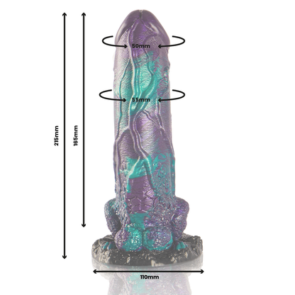 EPIC - BASILISK DILDO DUBBEL SKALIG NJUTNING STOR STORLEK