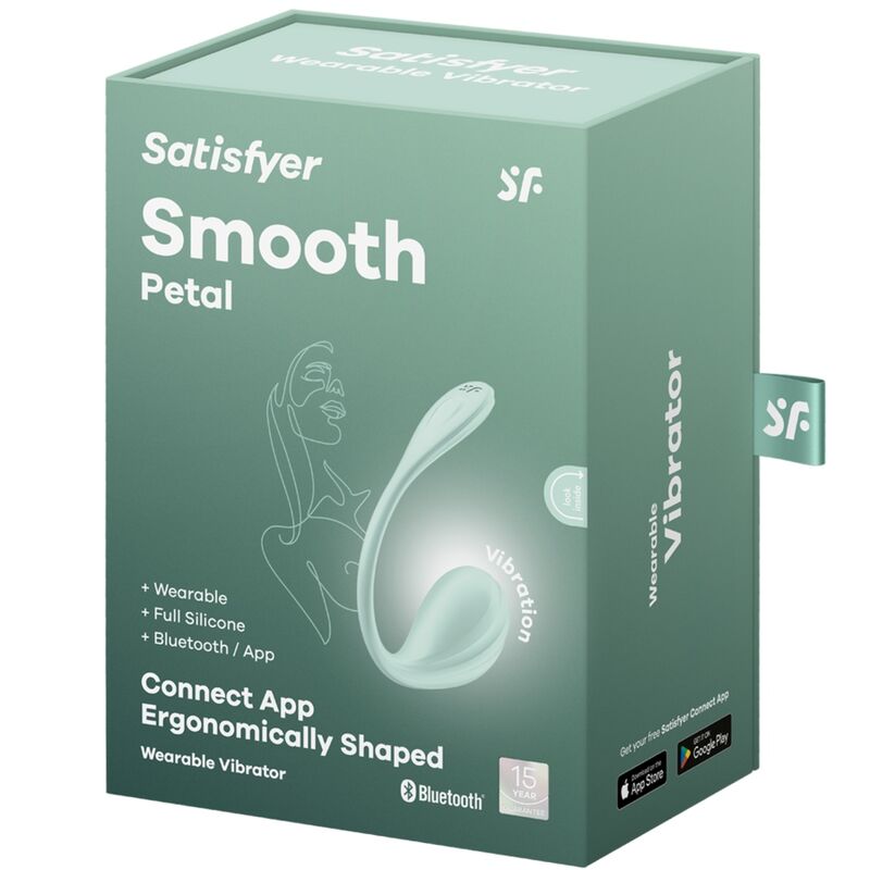 SATISFYER - SMOOTH PETAL G-PISTEEN STIMULAATTORI VESIVIHREÄ ILMAINEN SOVELLUS
