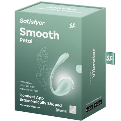SATISFYER - SMOOTH PETAL G-PISTEEN STIMULAATTORI VESIVIHREÄ ILMAINEN SOVELLUS