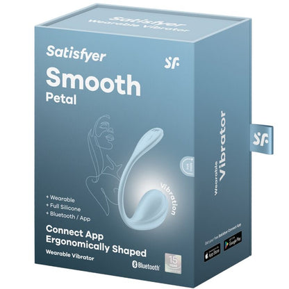 SATISFYER - SMOOTH PETAL G-PISTEEN STIMULAATTORI, TAIVAANSIININEN, ILMAINEN SOVELLUS