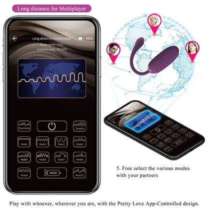 PRETTY LOVE - CASPER PURPLE LADATTAVA VÄRISEVÄ MUNA