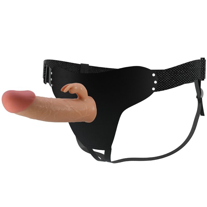 PRETTY LOVE - MAVIS HARNESS -YLEISPITUISET ALUSHOUSUT DILDOILLA 19 CM LUONNOLLINEN