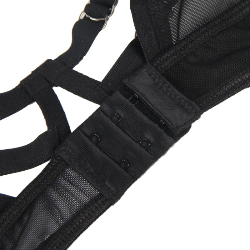 SUBBLIME - KAKSIOSAINEN LÄPINÄKYVIEN RINTALIIVIEN JA S/M-SUORATUIDEN SETI