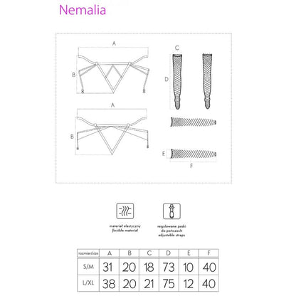 LIVCO CORSETTI FASHION - NEMALIA-SETTI SUKKAHOLKIT + HANSKAT MUSTA