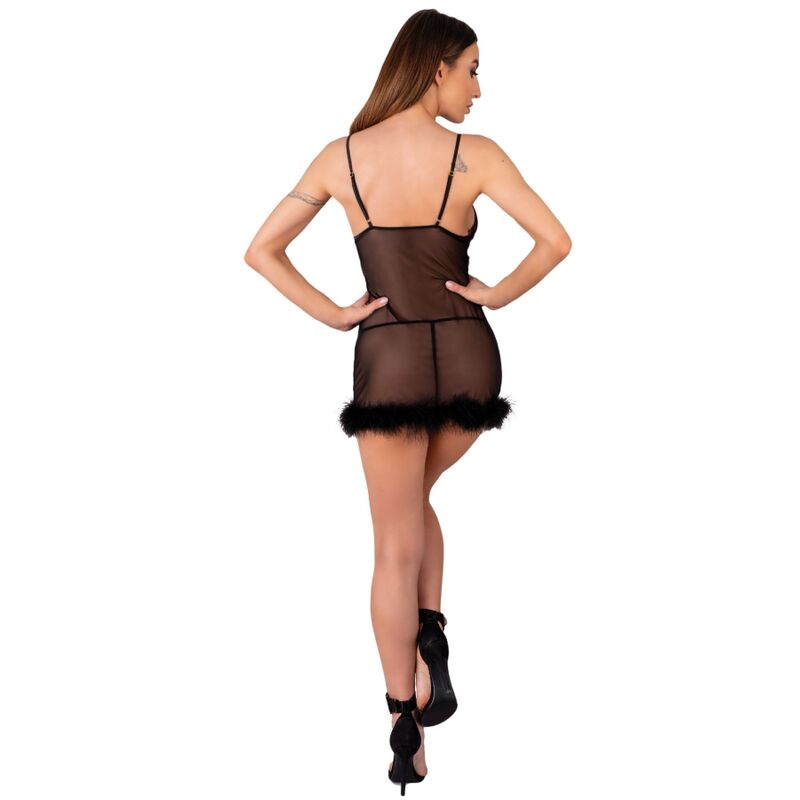 LIVCO CORSETTI FASHION - ZERUNAM-SETTI BABYDOLL + MUSTAT STRINGIT