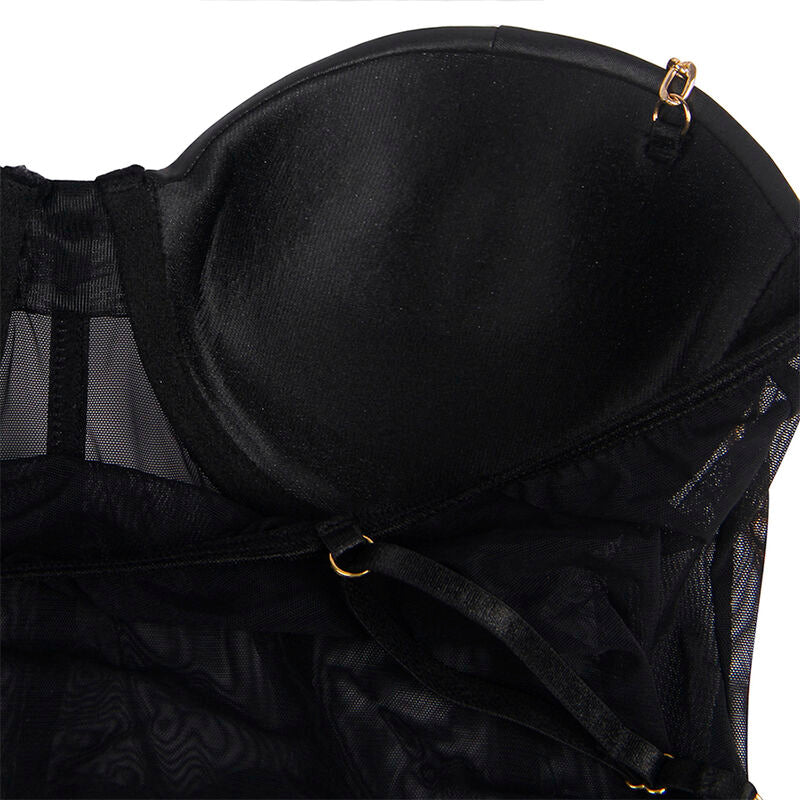 SUBBLIME - MUSTA KETJUHENKILÖLLINEN BODY L/XL