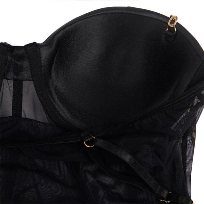 SUBBLIME - MUSTA KETJUHENKILÖLLINEN BODY L/XL