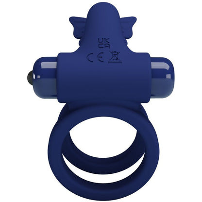 PRETTY LOVE - JAMELE KAKSOISRENGAS VÄRINÄLLÄ JA PERHOSTIMULAATTORILLA, SININEN