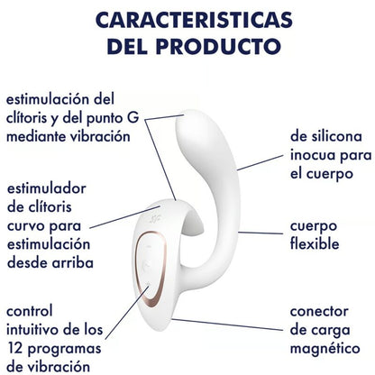 SATISFYER - G FOR GODDESS 1 KANIVIBRAATORI VALKOINEN