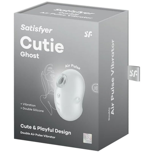 SATISFYER - CUTIE GHOST -LAY-ON-VIBRAATTORI VALKOINEN