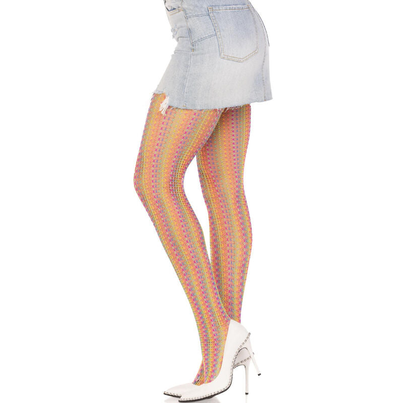 LEG AVENUE - MONIVÄRISET VIRKATUT SUKKAHOUSUT