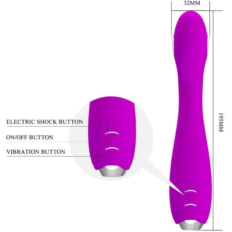 PRETTY LOVE - HECTOR ELECTROSHOCK -VIBRAATTORI ILMAINEN SOVELLUS VIOLETTI