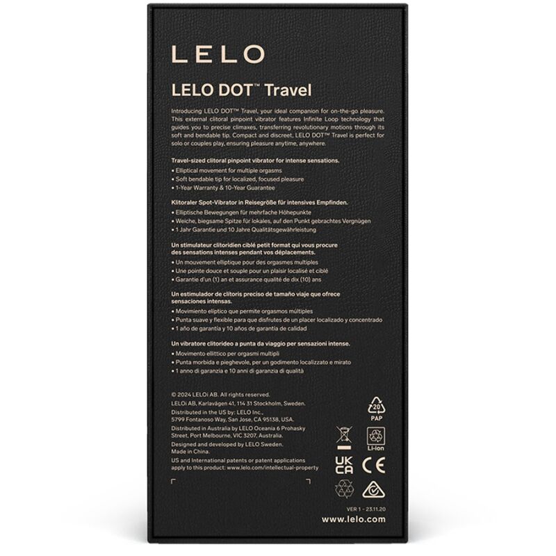 LELO - DOT TRAVEL KLITORISSTIMULAATORI VIOLETTI