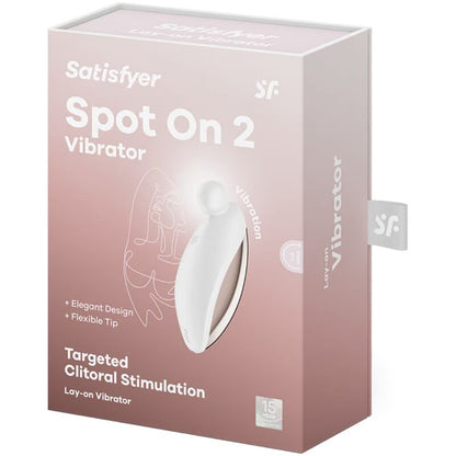 SATISFYER - SPOT ON 2 -LAY-ON-VIBRAATTORI VALKOINEN