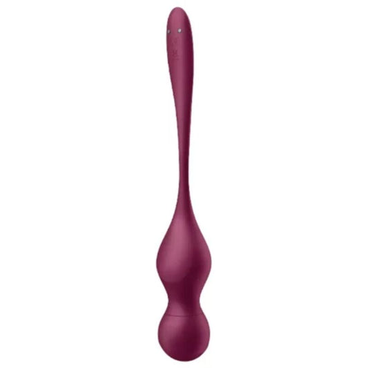 SATISFYER - LOVE BIRDS VARY -VÄRISÄILYPALLOT ILMAINEN SOVELLUS VIININPUNAISET