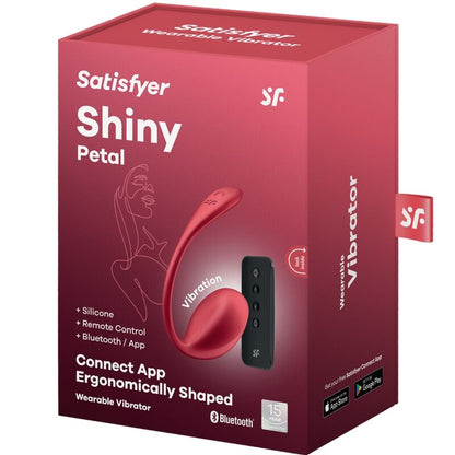 SATISFYER - SHINY PETAL G-PISTEEN KAUKOSÄÄDIN PUNAINEN ILMAINEN SOVELLUS