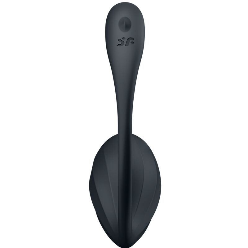 SATISFYER - RIBBED PETAL G-PISTESTIMULAATTORI KAUKOSÄÄDIN MUSTA ILMAINEN SOVELLUS