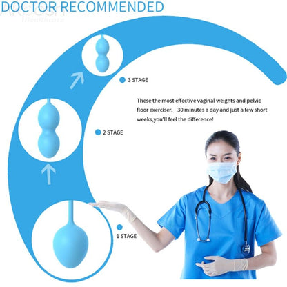 ARMONY - ANABIOS VAGINALHANTEL 3 NIVÅER BLÅ