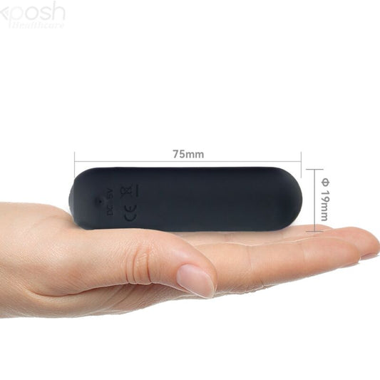 ARMONY - SPLASH HAHA -VIBRAATORILUODA SILIKONI 10 VÄRINÄÄ 75 X 19 CM MUSTA