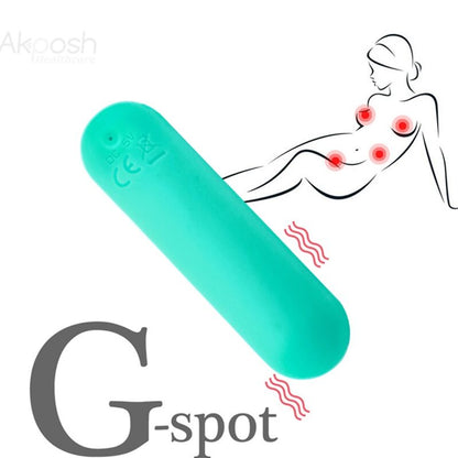 ARMONY - SPLASH JOIE -VIBRAATORILUODA SILIKONI-KAUKOSÄÄDIN 10 VÄRINÄÄ 75 X 19 CM VIHREÄ