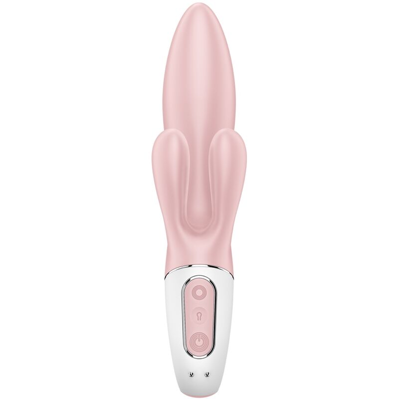 SATISFYER - ILMAPUMPPUPUPU 3 PUHALLETTAVAA KANIVIRÄHMÄÄ VAALEANPUNAINEN