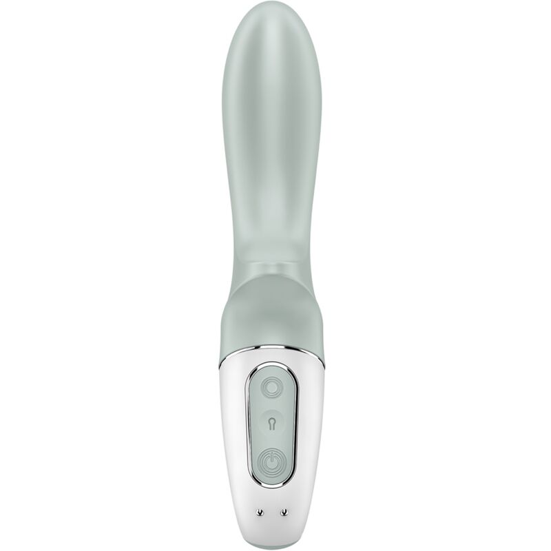SATISFYER - AIR PUMP BOOTY 3 -PUHALLETTAVA ANAALIVIBRAATORI, HARMAANVIHREÄ