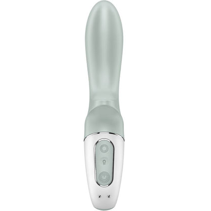 SATISFYER - AIR PUMP BOOTY 3 -PUHALLETTAVA ANAALIVIBRAATORI, HARMAANVIHREÄ