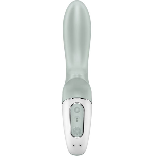 SATISFYER - AIR PUMP BOOTY 3 -PUHALLETTAVA ANAALIVIBRAATORI, HARMAANVIHREÄ