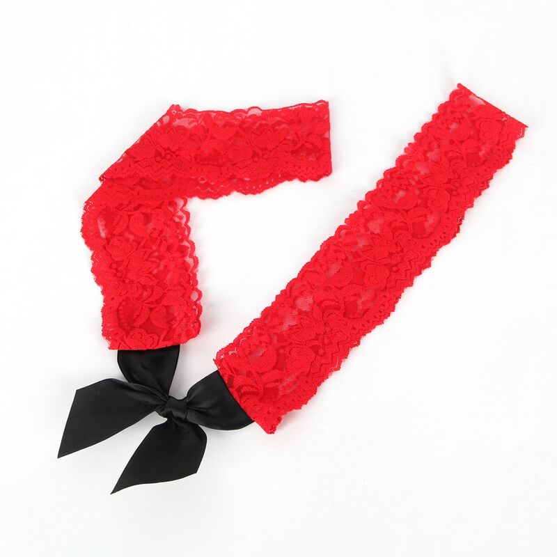 SUBBLIME - 952068 LYHYT VERKKOHOLMEKKO MUSTILLA JA PUNAISILLA TIKKAUKSILLA, YKSI KOKO