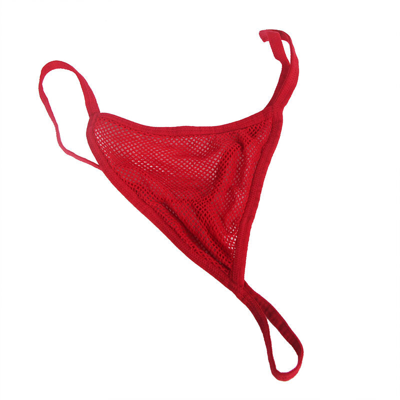 SUBBLIME - 952181 NÄTBODY MED HANDSKAR OCH DIAMANTER RÖD EN STORLEK