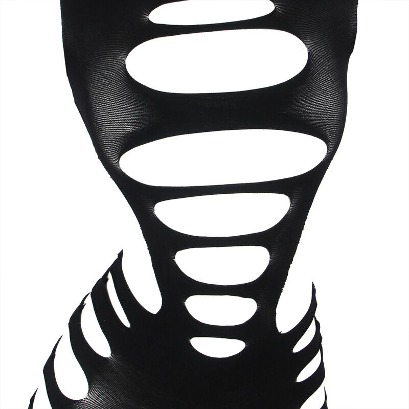 SUBBLIME - 952266 PITKÄHIHAINEN ELASTINEN VERKKOMEKKO MUSTA, YKSI KOKO