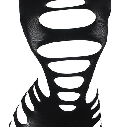 SUBBLIME - 952266 PITKÄHIHAINEN ELASTINEN VERKKOMEKKO MUSTA, YKSI KOKO