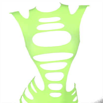 SUBBLIME - 952280 VIHREÄ PITKÄHIHAINEN JOUSTAVA VERKKOMEKKO, YKSI KOKO