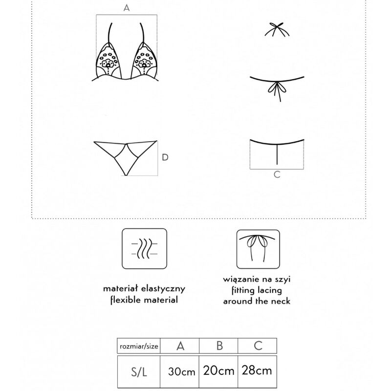 LIVCO CORSETTI FASHION - JIMENA LC 20216 RINTALIIVIT + STRINGIT MUSTA YKSI KOKO