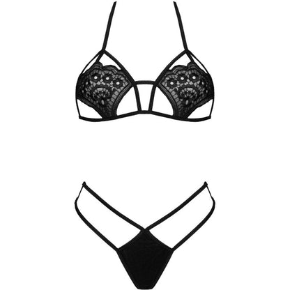 LIVCO CORSETTI FASHION - JIMENA LC 20216 RINTALIIVIT + STRINGIT MUSTA YKSI KOKO