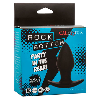 CALEXOTICS - ROCK BOTTOM PERFEKT ANALPLUGG 10 VIBRATIONER SILIKON SVART