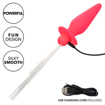 CALEXOTICS - SOUTHERN LIGHT LIGHT UP ANALPLUGG 10 VIBRATIONER SILIKON ROSA