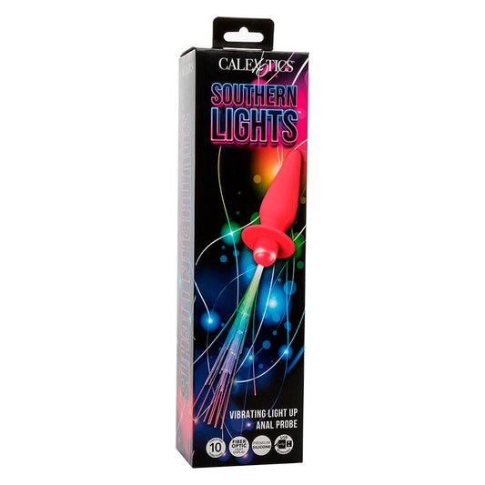 CALEXOTICS - SOUTHERN LIGHT LIGHT UP ANALPLUGG 10 VIBRATIONER SILIKON ROSA
