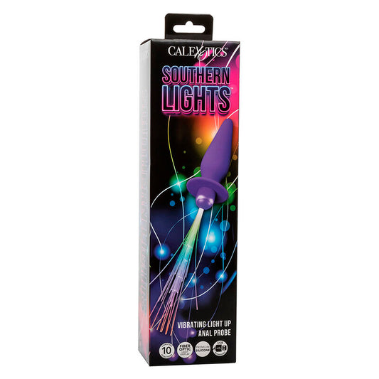 CALEXOTICS - SOUTHERN LIGHT LIGHT UP ANALPLUGG 10 VIBRATIONER SILIKON LILA