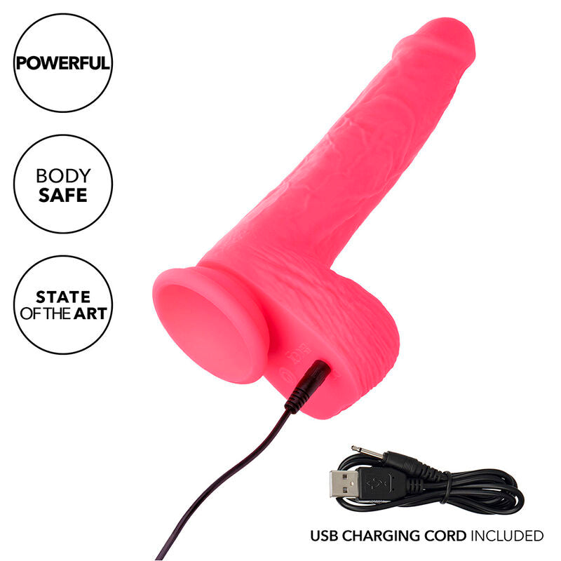 CALEXOTICS - STUDS REALISTISK VIBRATOR 10 VIBRATIONER ROSA