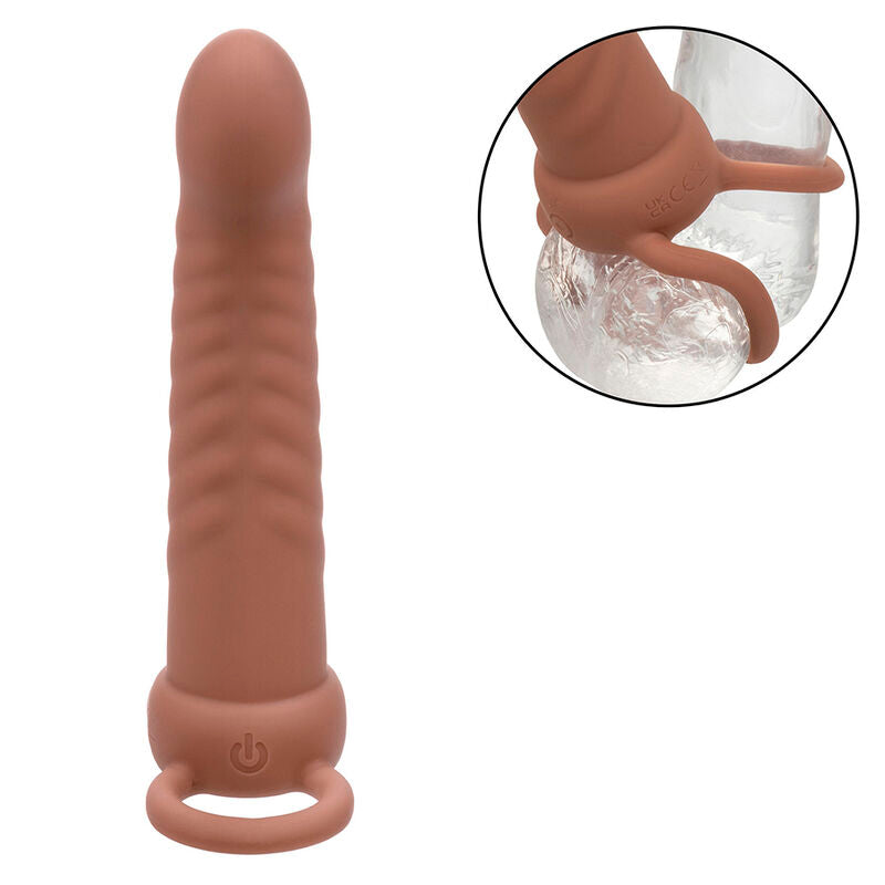 CALEXOTICS - MAXX RIBBED DUAL PENETRATOR 10 VIBRAATIOTA RUSKEA