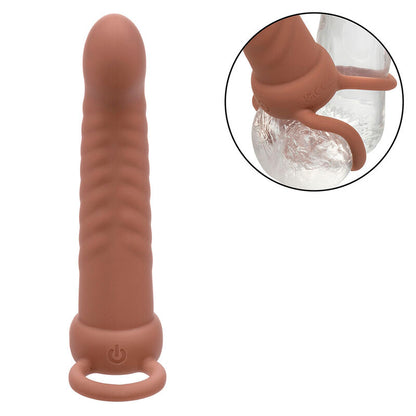 CALEXOTICS - MAXX RIBBED DUAL PENETRATOR 10 VIBRAATIOTA RUSKEA