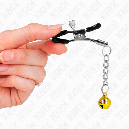 KINK - KULTAINEN JINGLE BELL -RIIPUS NÄNNIPIDIKKEET 6 CM