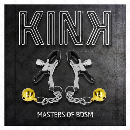 KINK - KULTAINEN JINGLE BELL -RIIPUS NÄNNIPIDIKKEET 6 CM